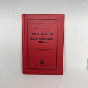 Foods, Nutrition And Home Management Manual, Home Economics Circular
